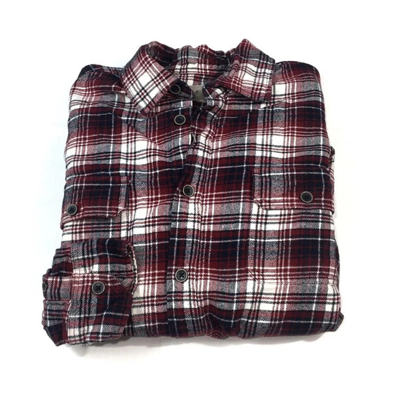 BF318 Men’s Jachs Heavy Plaid Flannel Shirt LT Large Tall - Picture 1 of 5